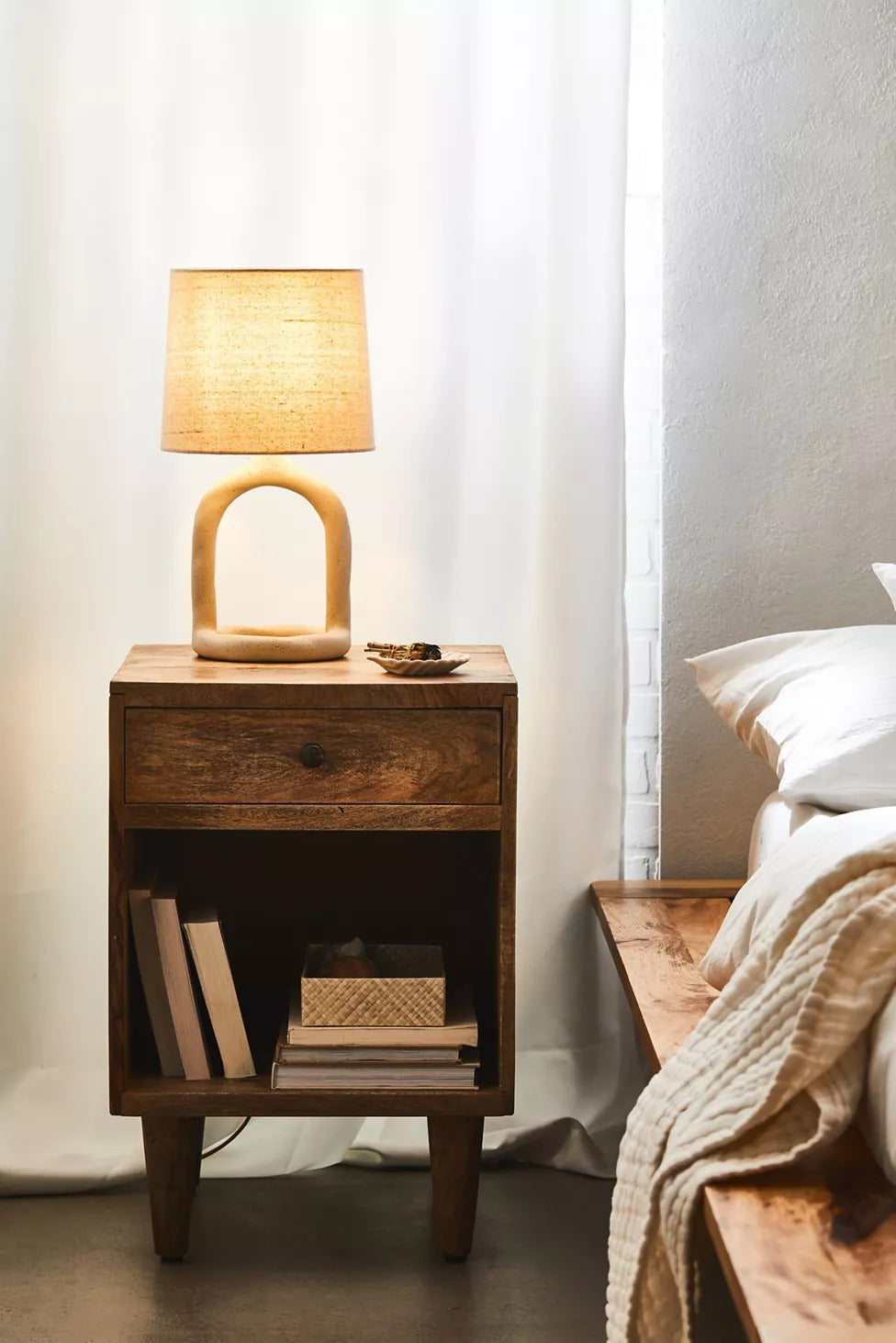 Timeless Solid Wood Bed Side Table