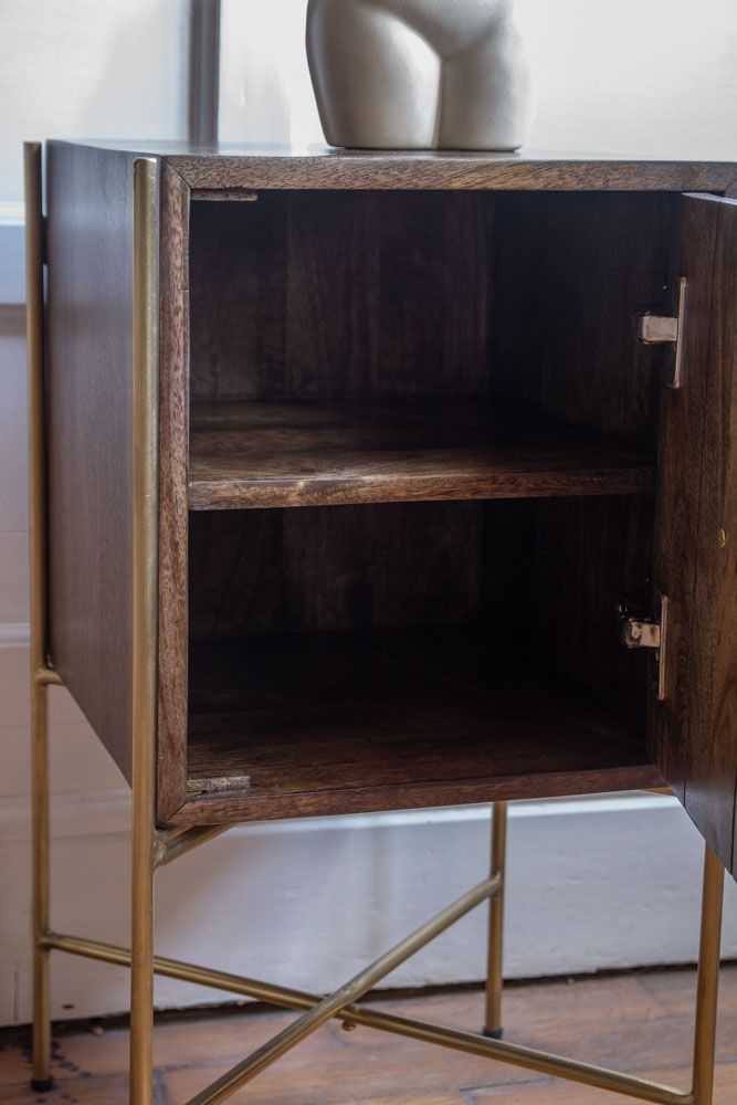 Pristine Mango Wood Bedside Table