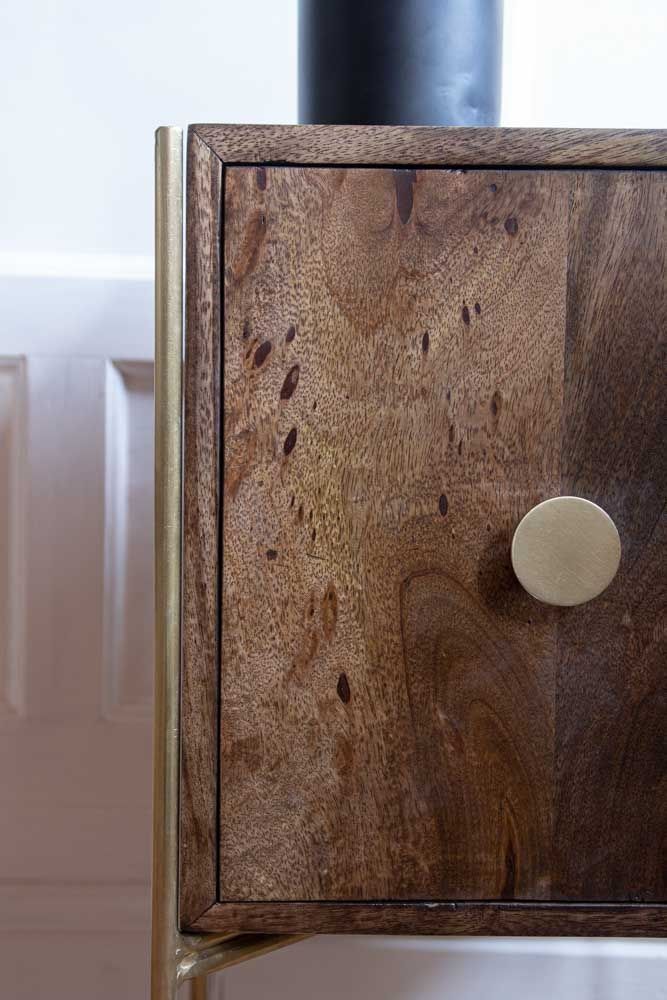 Pristine Mango Wood Bedside Table