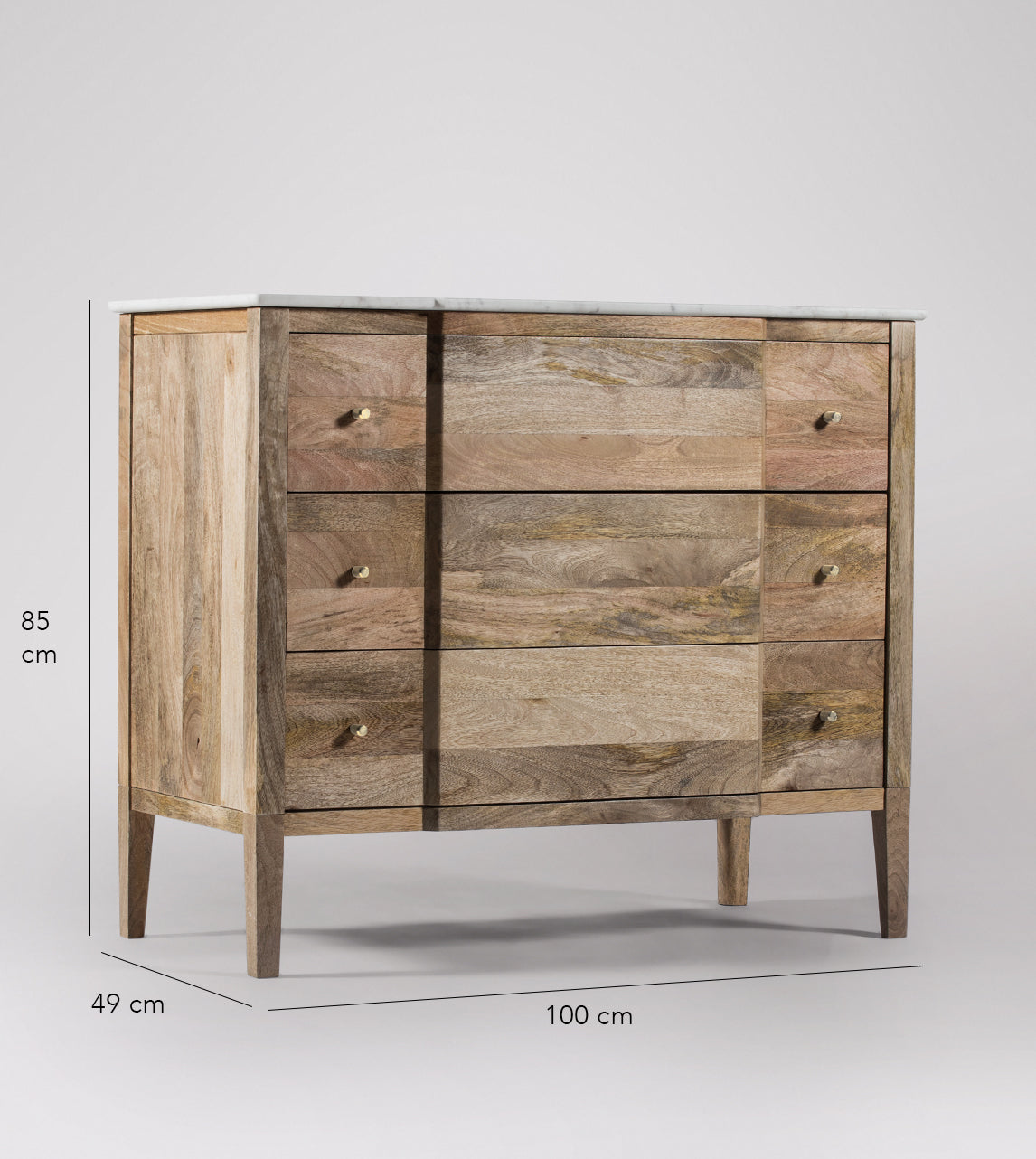 Artisan Chest of Drawer With Marble Top