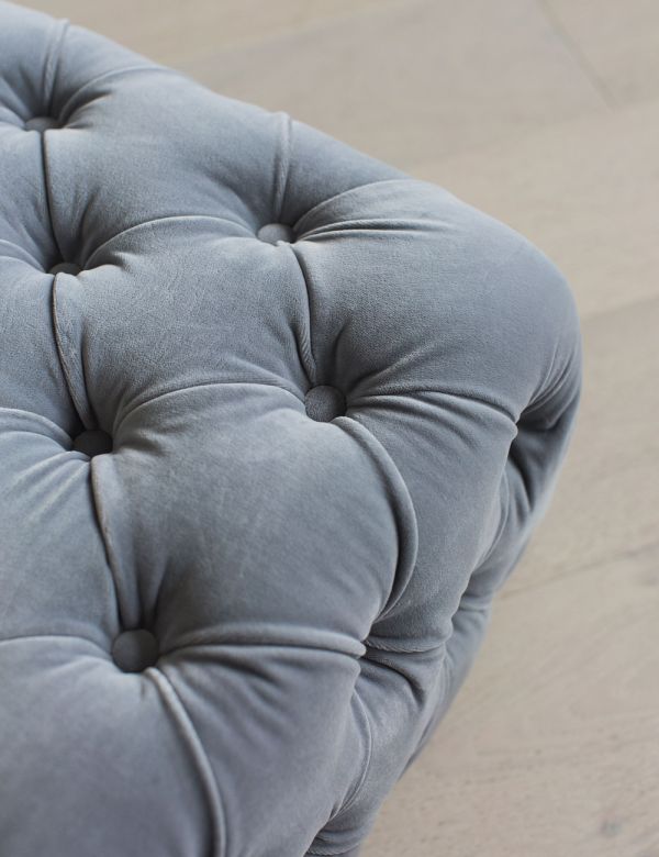 Tranquil Buttoned Pouffe cum Center Table