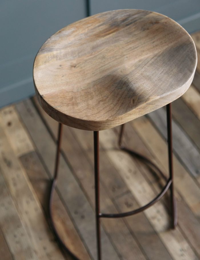 Glimmer Industrial Bar Stool