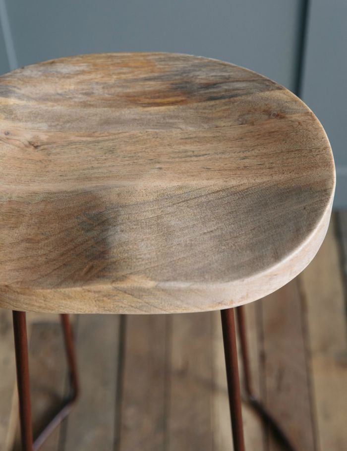 Glimmer Industrial Bar Stool