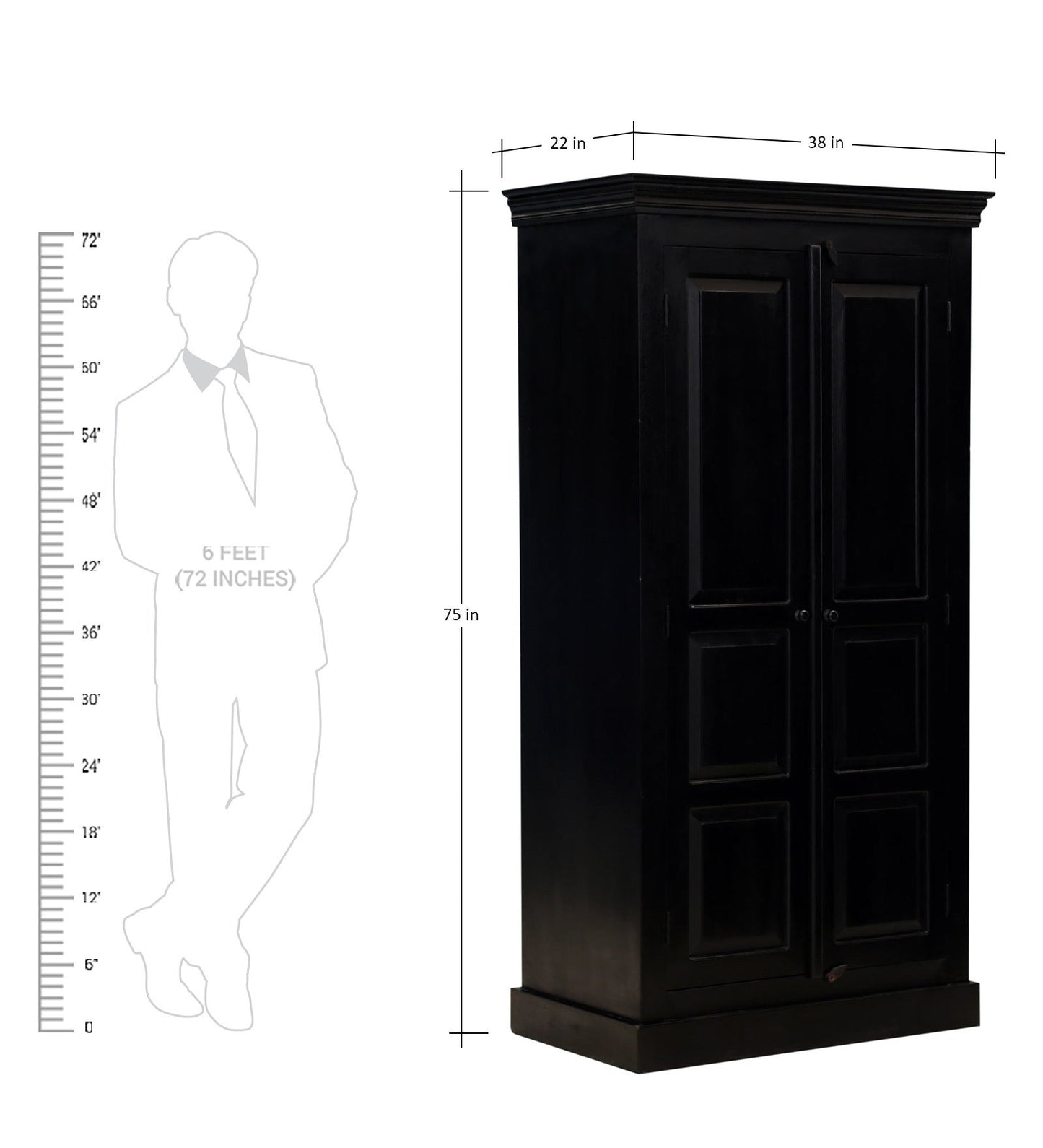 Harmonious Solid Wood Wardrobe