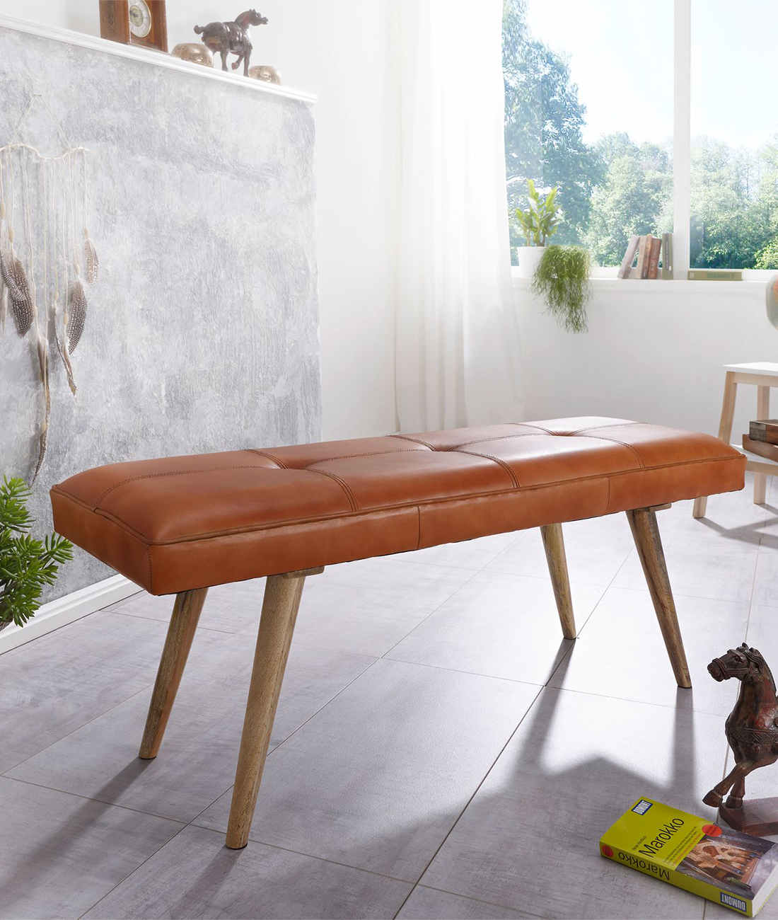 Elysium Solid Wood Bench