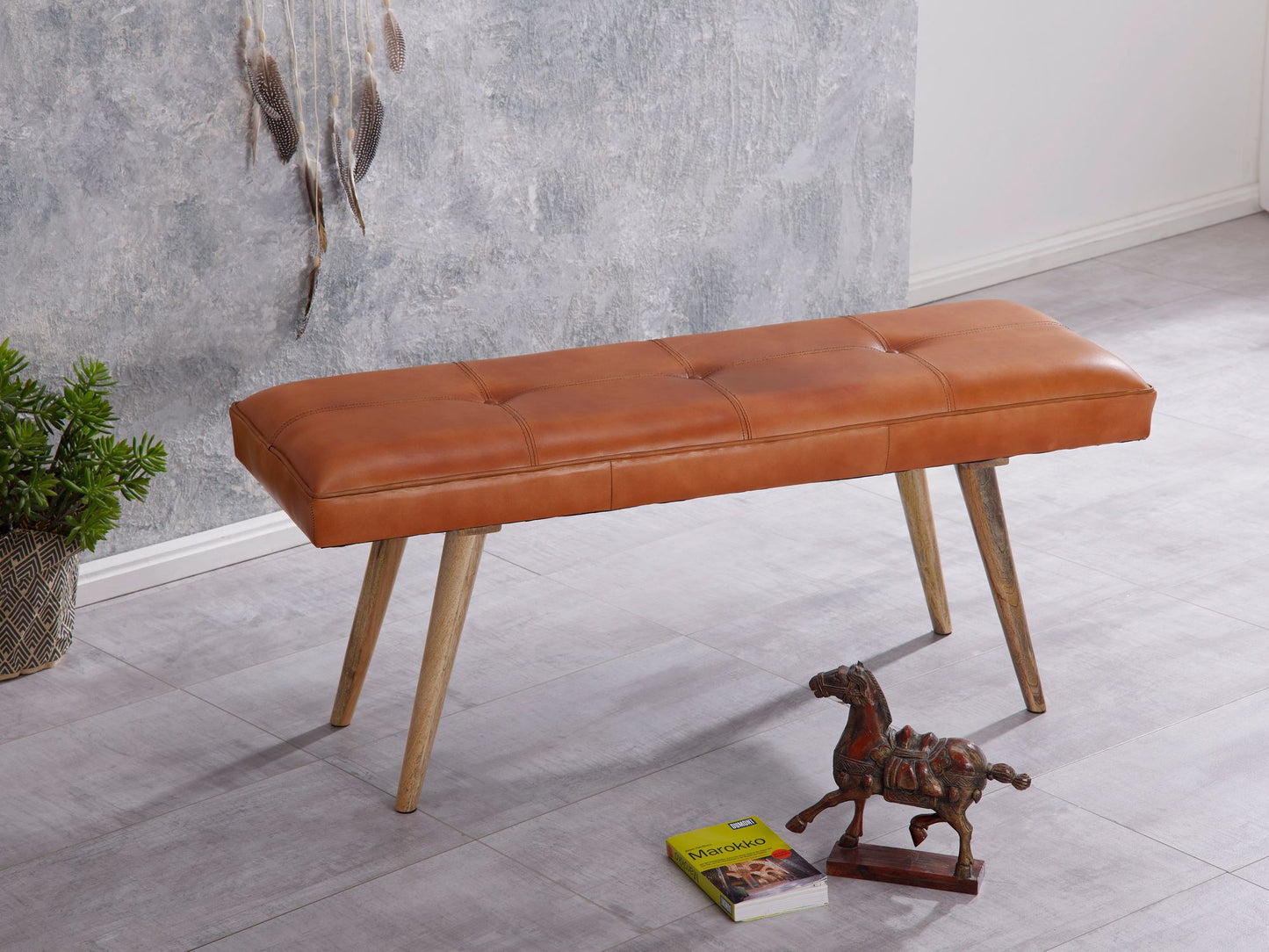 Elysium Solid Wood Bench