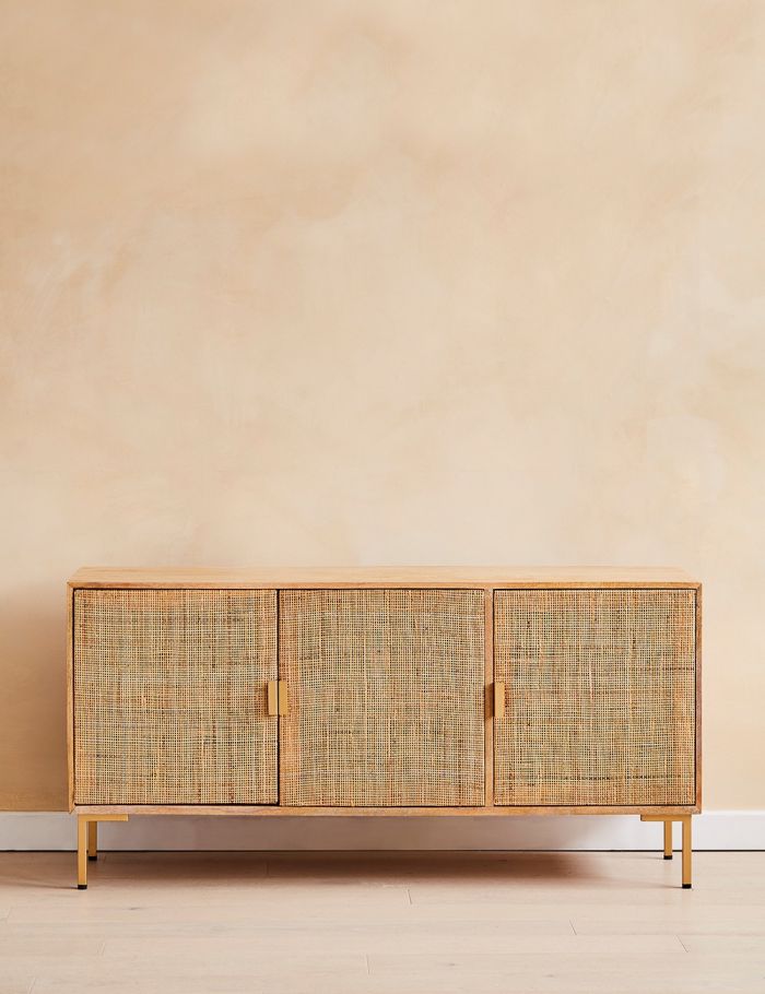 Pristine Rattan Webbed Large Sideboard