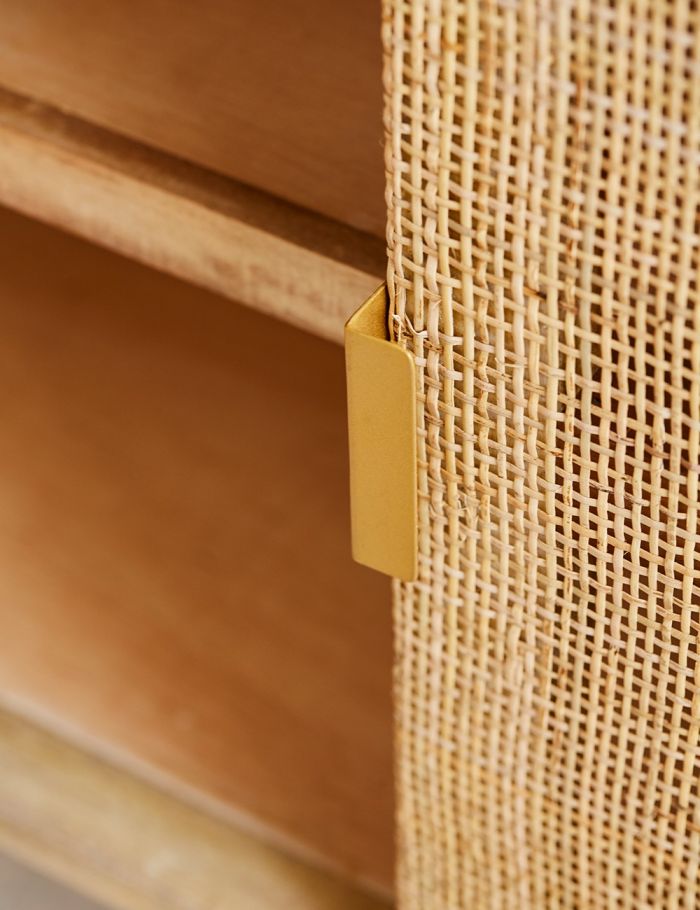 Pristine Rattan Webbed Sideboard