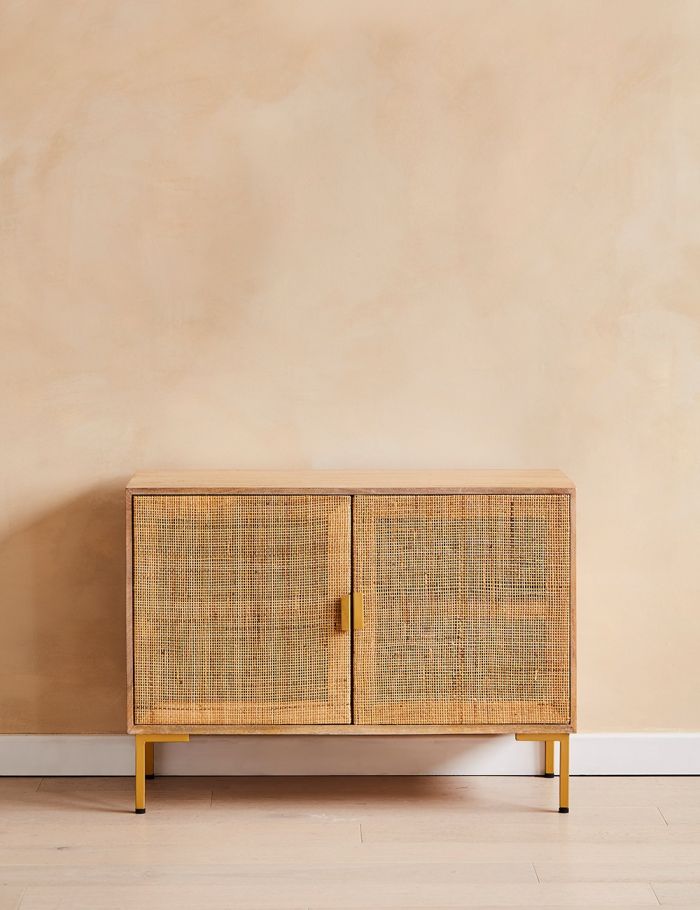 Pristine Rattan Webbed Sideboard