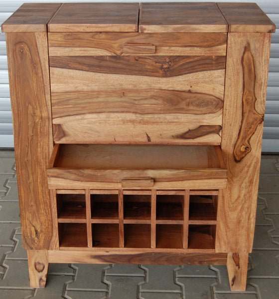 Bottled Up Bar Cabinet in Solid Wood