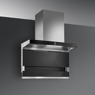 Kaff FALMARC DHC 90-A Chimney, Filter-Less + Dry Heat Auto Clean Technology, Gesture Control