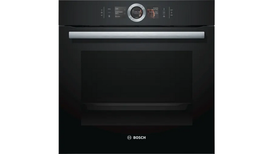 Bosch Series 8 Built-in oven with steam function 60 x 60 cm Black HSG636BB1