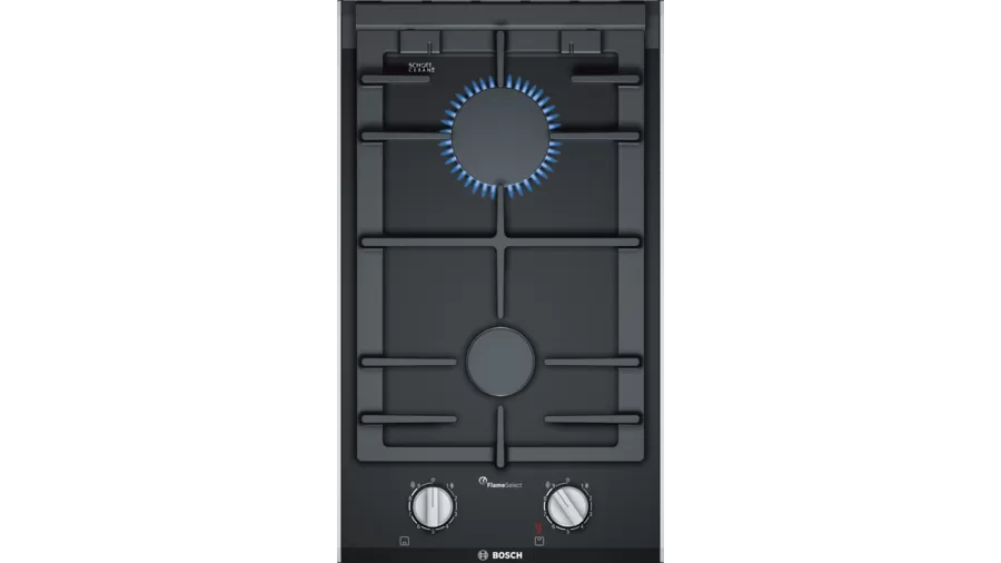 Bosch Series 8 Domino Gas hob 30 cm Ceramic, Black PRB3A6D70I