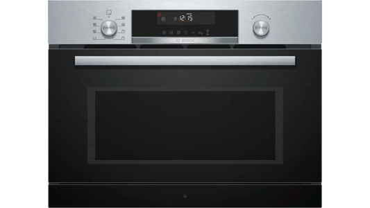 Bosch Series 6 Built-in compact microwave with steam function 60 x 45 cm Stainless steel COA565GS0I