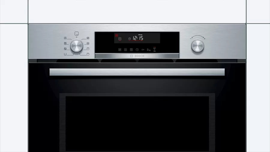 Bosch Series 6 Built-in compact microwave with steam function 60 x 45 cm Stainless steel COA565GS0I