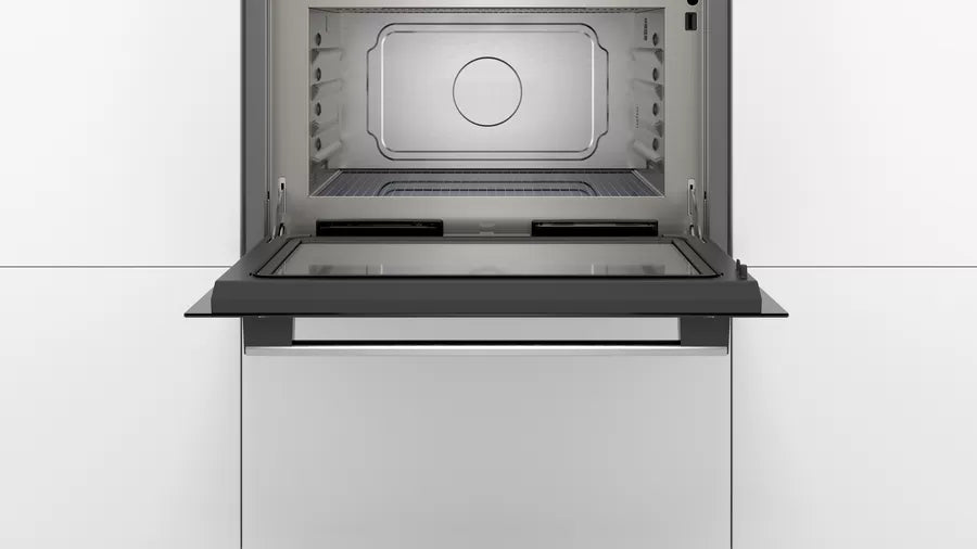 Bosch Series 6 Built-in compact microwave with steam function 60 x 45 cm Stainless steel COA565GS0I