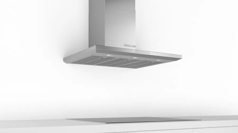 Bosch Series 6 wall-mounted cooker hood 90 cm Stainless Steel DWB97LM50I