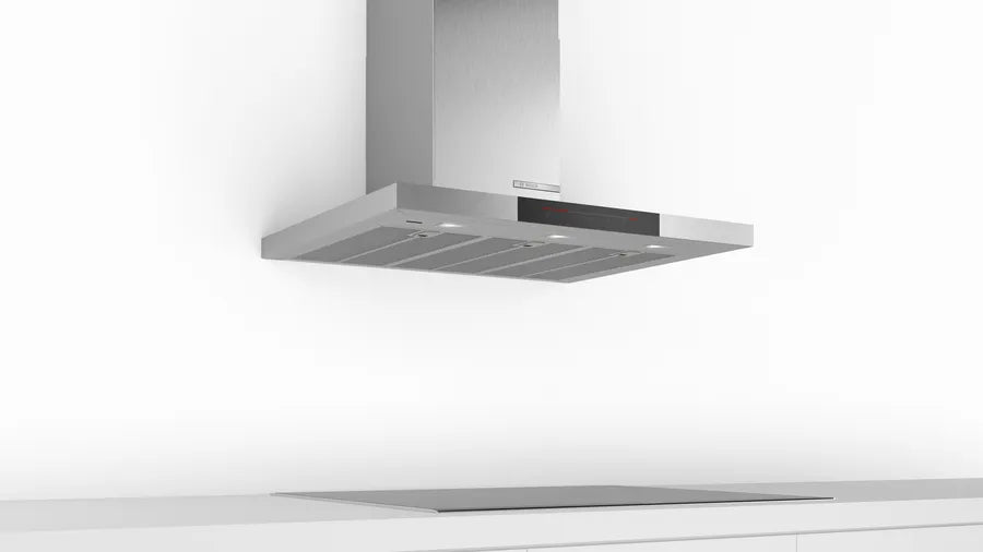 Bosch Series 6 wall-mounted cooker hood 90 cm Stainless Steel DWB98JR50I