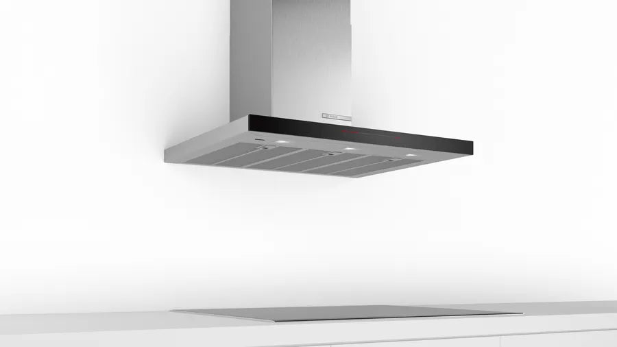 Bosch Series 8 wall-mounted cooker hood 90 cm Stainless Steel DWB91PR50I