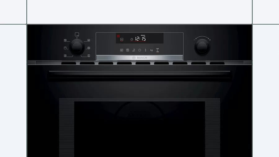 Bosch Series 6 Built-in microwave oven with hot air 60 x 45 cm Black CMA585MB0I