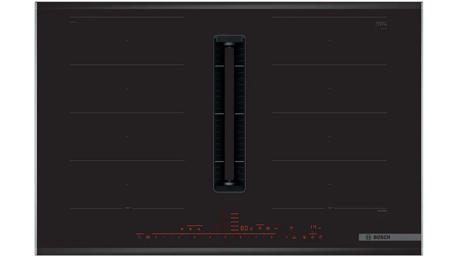 Bosch Series 8 Induction hob with integrated ventilation system 80 cm surface mount with frame PXX875D67E