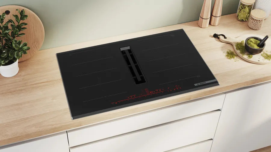 Bosch Series 8 Induction hob with integrated ventilation system 80 cm surface mount with frame PXX875D67E