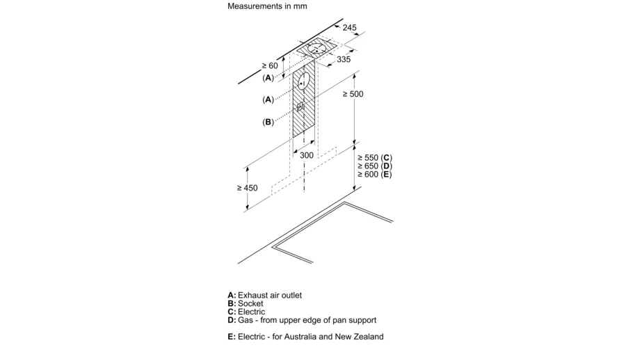 Bosch Series 8 wall-mounted cooker hood 90 cm Stainless Steel DWB91PR50I